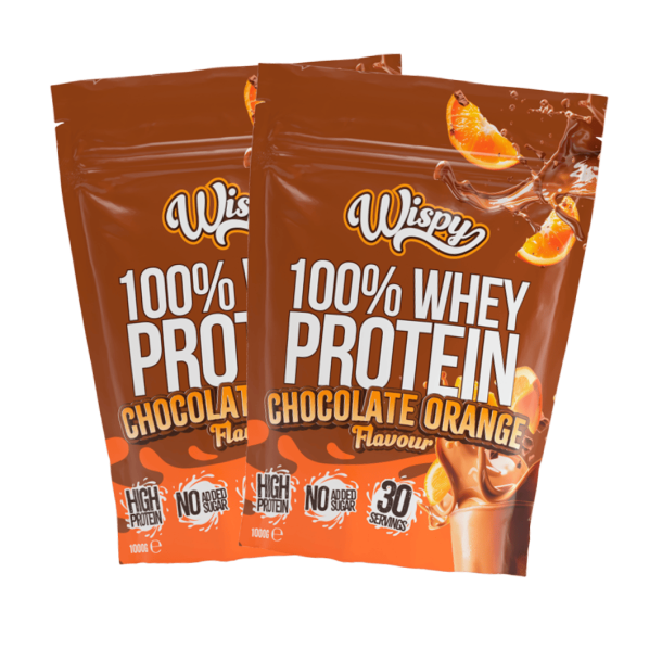 Wispy Whey 100 Protein Pulver - 2 x 1000 g + gratis Shaker