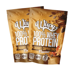 Wispy Whey 100 Protein Pulver - 2 x 1000 g + gratis Shaker