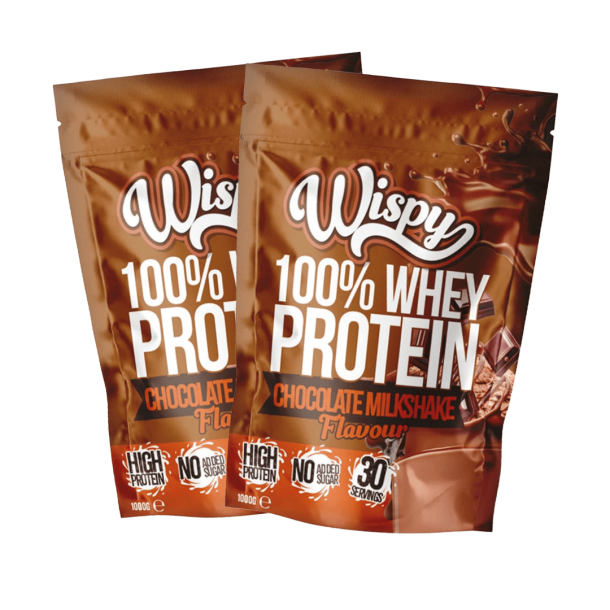 Wispy Whey 100 Protein Pulver - 2 x 1000 g + gratis Shaker