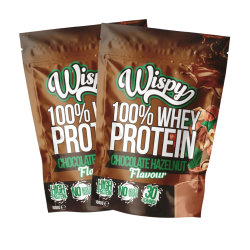 Wispy Whey 100 Protein Pulver - 2 x 1000 g + gratis Shaker