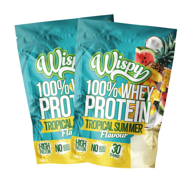 Wispy Whey 100 Protein Pulver - 2 x 1000 g + gratis Shaker