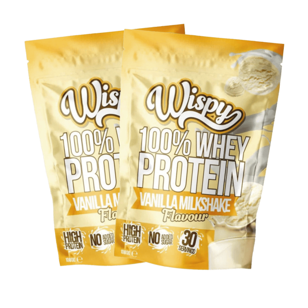 Wispy Whey 100 Protein Pulver - 2 x 1000 g + gratis Shaker