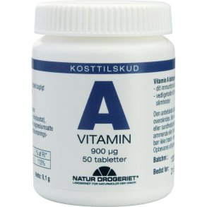 A-vitamin - 900 ug - 50 stk.