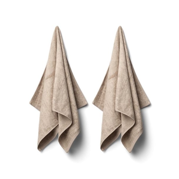 Allergivenligt Hndklde i Bambus - 2-pak - 50 x 100 cm