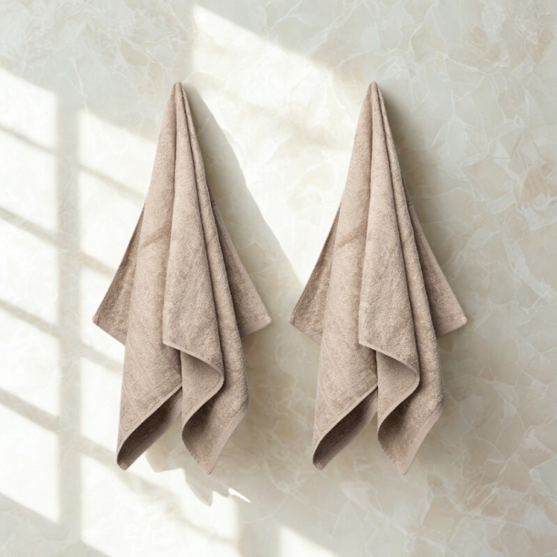 Allergivenligt Hndklde i Bambus - 2-pak - 50 x 100 cm