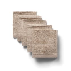 Allergivenlige Vaskeklude i Bambus - Pakke med 5 - 25 x 25  cm