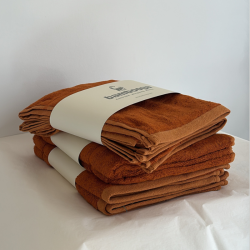 Bambus h�ndkl�depakke - Caramel Caf�