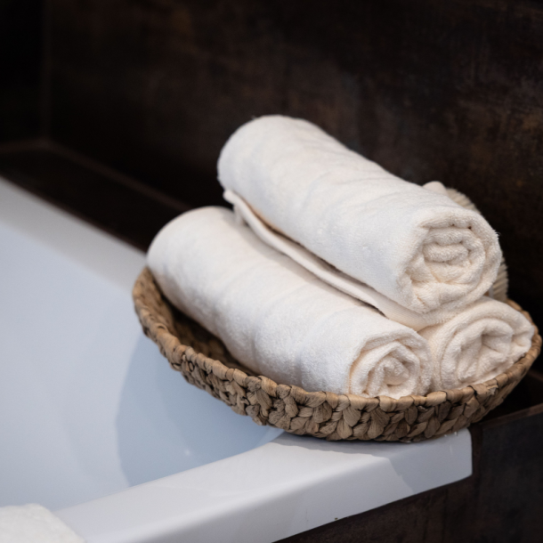 Bambus h�ndkl�depakke - Champagne Beige