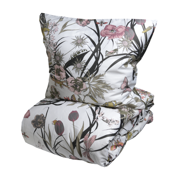Allergivenligt Living Garden sengetj - Blomstret/Grn - Flere strrelser
