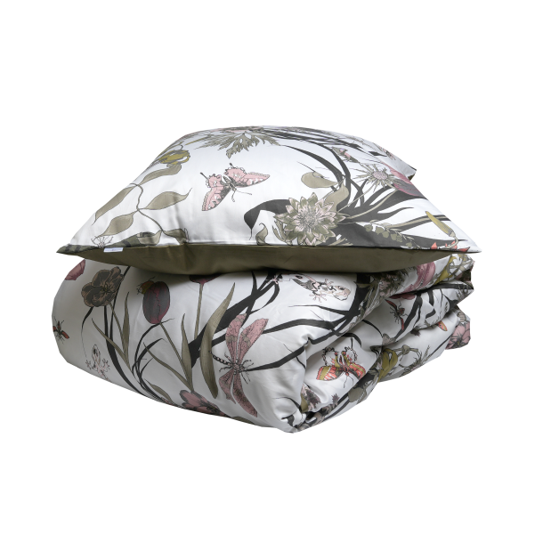 Allergivenligt Living Garden sengetj - Blomstret/Grn - Flere strrelser