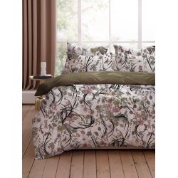 Allergivenligt Living Garden sengetj - Blomstret/Grn - Flere strrelser