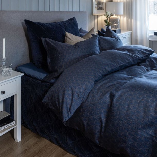 Allergivenligt Bors Cotton BETTY Sengetj TC-400 - Navy - Flere strrelser