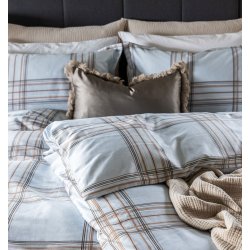 Allergivenligt Bors Cotton DIEGO Sengetj TC-400 - Bl - 140 x 200 cm