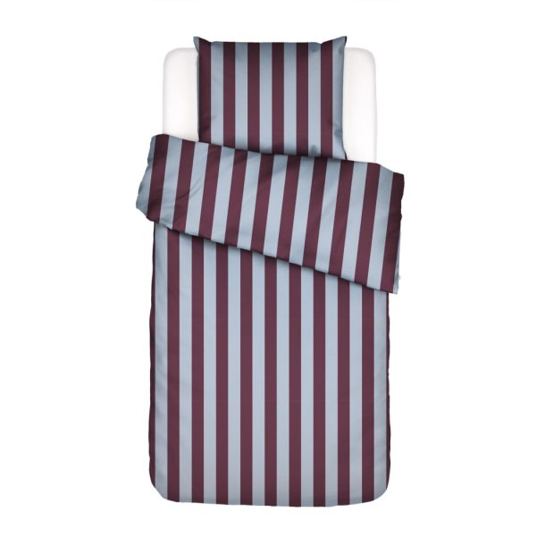 Essenza Minte Stripe Mauve wine - Ice blue - 140 x 200