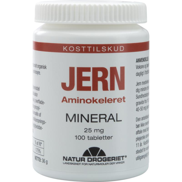 Jern 25 mg - 100 stk.