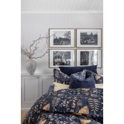 Allergivenlig Bors Cotton MARILYN Sengetj TC-400 - Navy - 140 x 200 cm