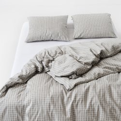 Night & Day - Snooze Check - Beige - 140 x 200