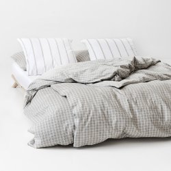 Night & Day - Snooze Check - Beige - 140 x 200