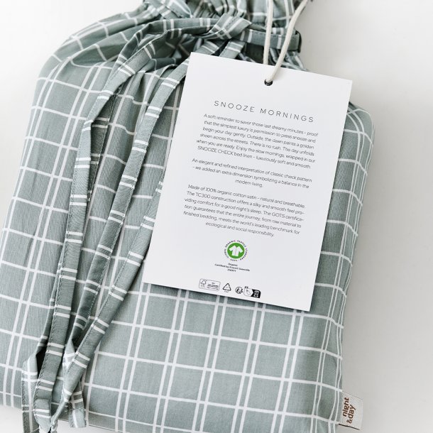 Night &amp; Day - Snooze Check - Gr�n - 140 x 200