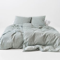 Night & Day - Snooze Check - Gr�n - 140 x 200