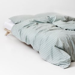 Night & Day - Snooze Check - Gr�n - 140 x 200