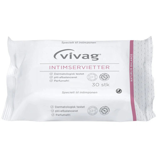 Vivag Intimservietter Parfumefri - 30 stk.
