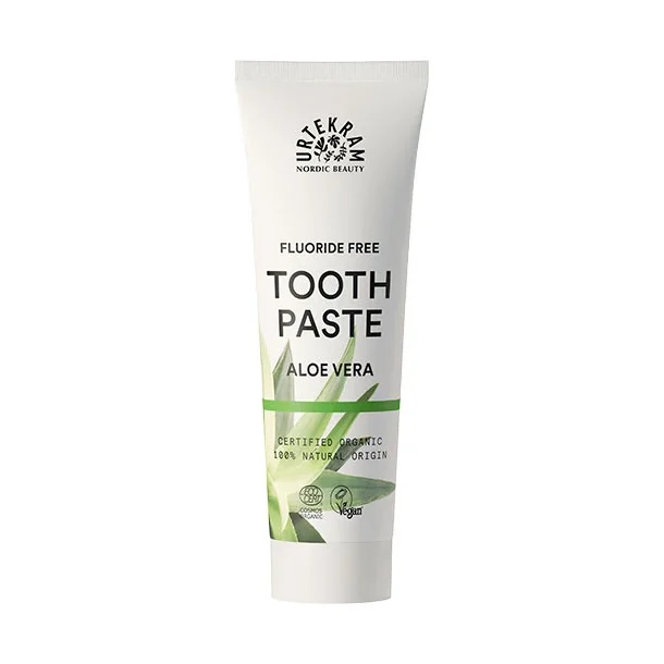 Urtekram Tandpasta Aloe Vera  - Allergivenlig tandpleje - 75 ml.
