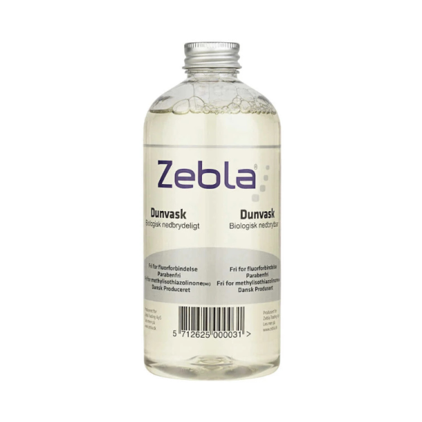 Allergivenlig Dunvask - Zebla Dunvask - 500 ml.