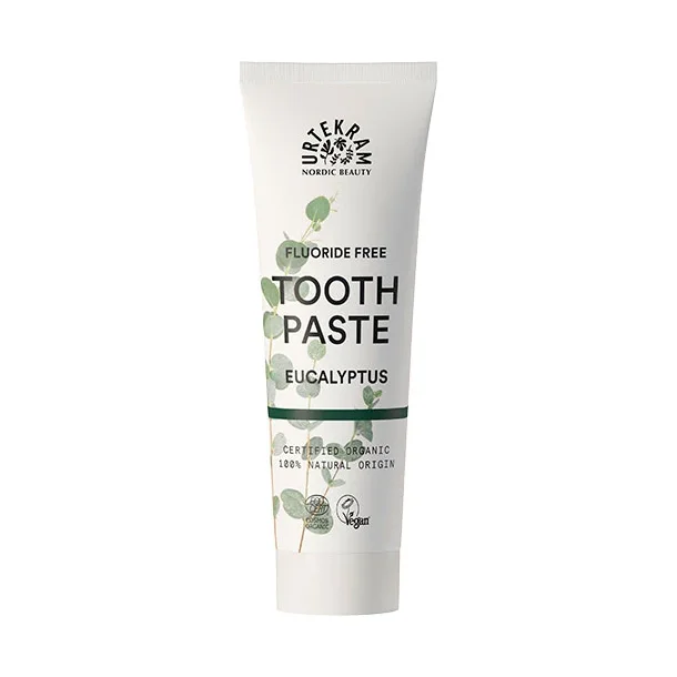 Urtekram Tandpasta Eucalyptus  - Allergivenlig tandpleje - 75 ml.