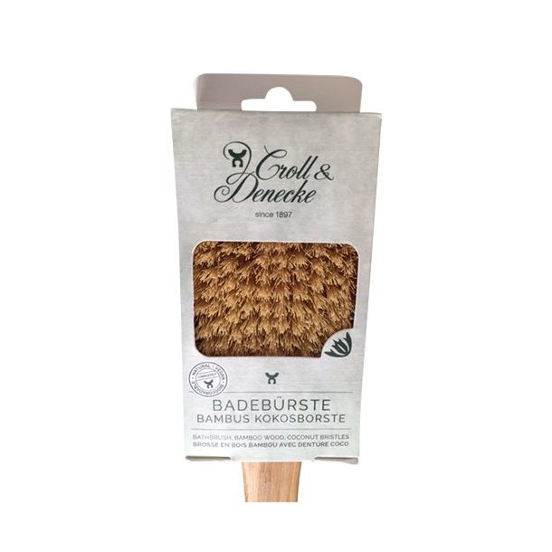 Bambus Badebrste i naturligt bambus og kokos - 36 cm.