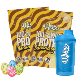 Wispy Whey 100 Protein Pulver - 2 x 1000 g + gratis Shaker