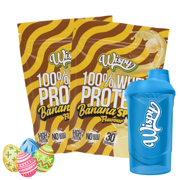 Wispy Whey 100 Protein Pulver - 2 x 1000 g + gratis Shaker