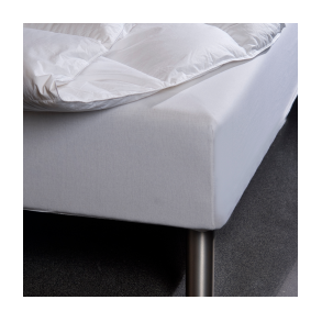 Allergivenligt Bors Cotton Cloud Faconlagen TC 400 - Hvid/Antracit