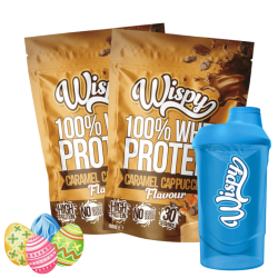 Wispy Whey 100 Protein Pulver - 2 x 1000 g + gratis Shaker