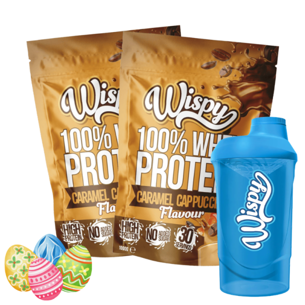 Wispy Whey 100 Protein Pulver - 2 x 1000 g + gratis Shaker