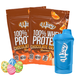 Wispy Whey 100 Protein Pulver - 2 x 1000 g + gratis Shaker