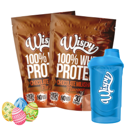 Wispy Whey 100 Protein Pulver - 2 x 1000 g + gratis Shaker