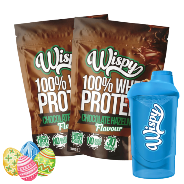 Wispy Whey 100 Protein Pulver - 2 x 1000 g + gratis Shaker