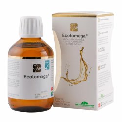 kologisk flydende fiskeolie - Ecolomega - 200 ml. 
