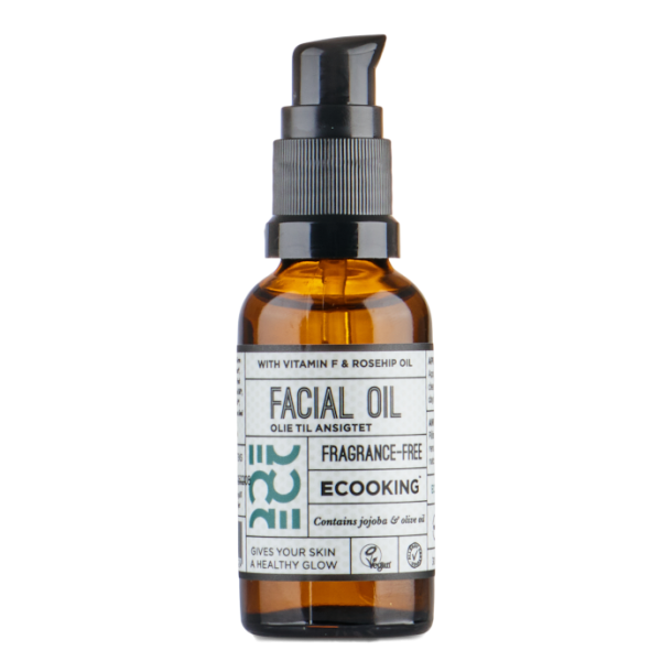 Ecooking Olie til Ansigtet Parfumefri - 30 ml