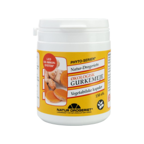 Gurkemeje Kapsler - kologiske - 150 stk.