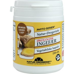 Ingefr Kapsler - kologiske - 150 stk.