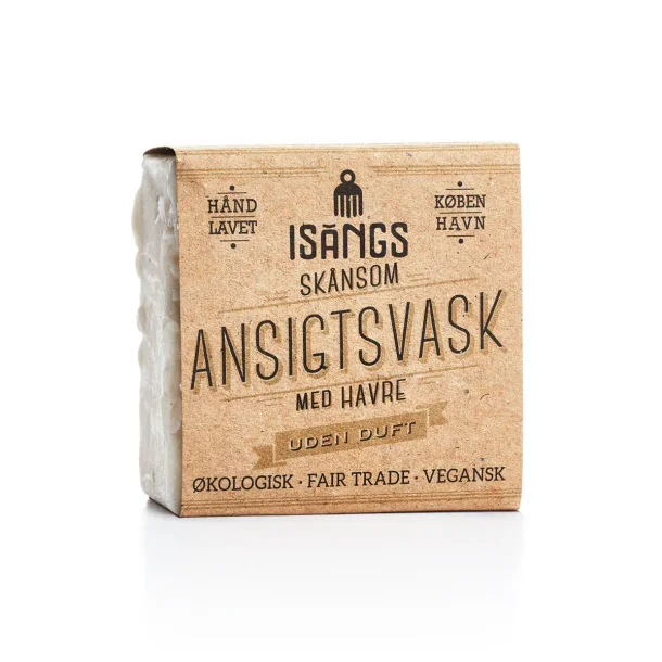 Isangs ansigtsvask med havre - Uden duft - 80 g.