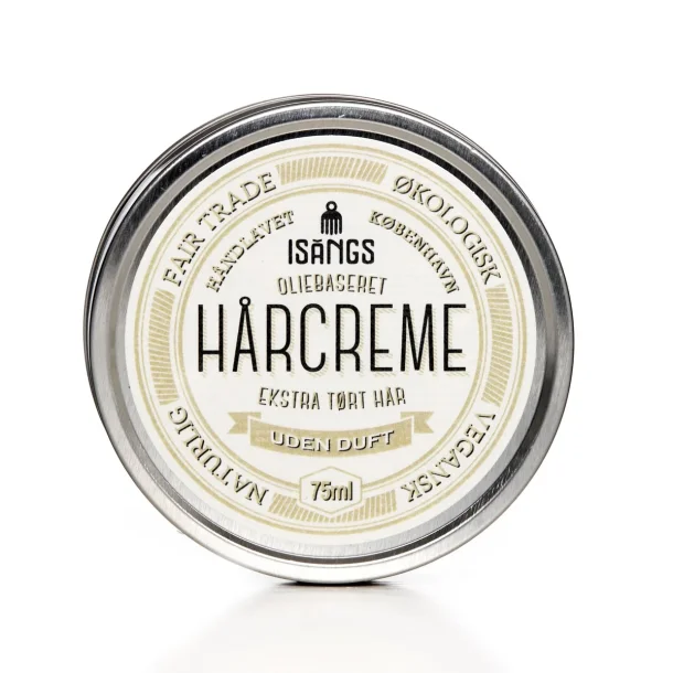 Isangs h�rcreme - Ekstra t�rt h�r - Uden duft - 75 ml.