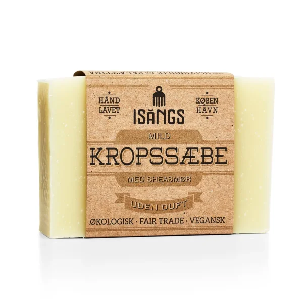Isangs mild kropss�be med sheasm�r - Uden duft - 90 g.