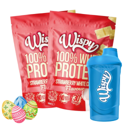 Wispy Whey 100 Protein Pulver - 2 x 1000 g + gratis Shaker