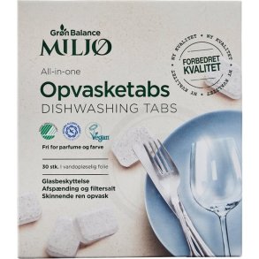 Gr�n Balance MILJ� All In One Opvasketabs, 30 stk.