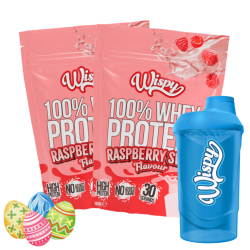 Wispy Whey 100 Protein Pulver - 2 x 1000 g + gratis Shaker