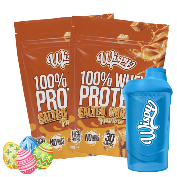 Wispy Whey 100 Protein Pulver - 2 x 1000 g + gratis Shaker