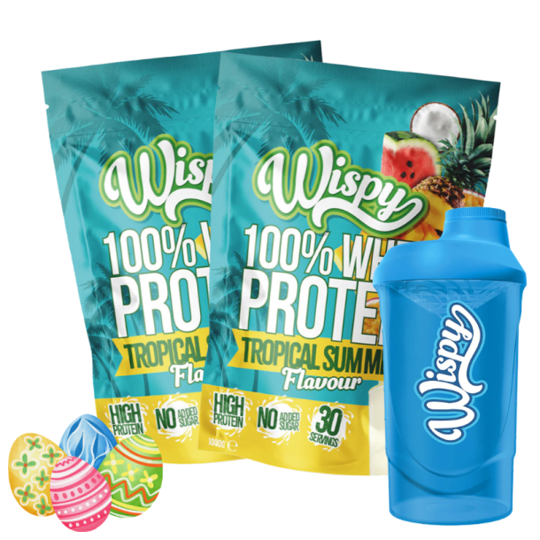 Wispy Whey 100 Protein Pulver - 2 x 1000 g + gratis Shaker